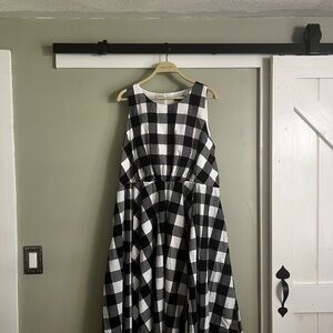 Lane Bryant Monochrome Checkered Dress